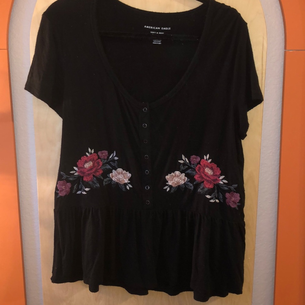 Embroidered top